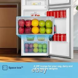 Fridgemaster Freestanding Fridge Freezer 124L Capacity LED Lighting