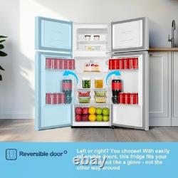 Fridgemaster Freestanding Fridge Freezer 124L Capacity LED Lighting