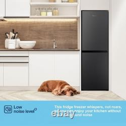 Fridgemaster MC55240EB 55cm Free Standing Fridge Freezer Black E Rated