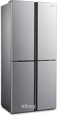 Fridgemaster MQ79394ES Freestanding American 4 Door Fridge Freezer 427L, Total x