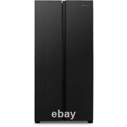 Fridgemaster MS83430EB American Fridge Freezer Black Freestanding