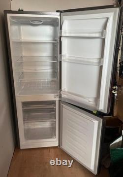 Fridgemaster Silver Freestanding Bottom Freezer Fridge Freezer 1430mm 2 Door