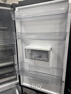 HAIER HTW5618EWMP Smart Fridge Freezer Platinum Inox