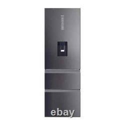 HAIER HTW5618EWMP Smart Fridge Freezer Platinum Inox Ex-Display