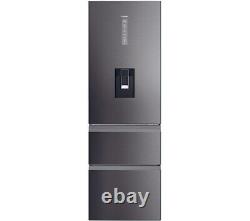 HAIER HTW5618EWMP Smart Fridge Freezer Platinum Inox Ex-Display