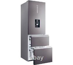 HAIER HTW5618EWMP Smart Fridge Freezer Platinum Inox Ex-Display