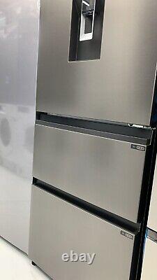 HAIER HTW5618EWMP Smart Fridge Freezer Platinum Inox Ex-Display