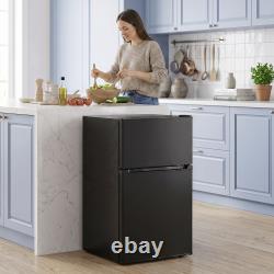 HOMCOM 88L Under Counter Fridge Freezer with 5-Setting Thermostat