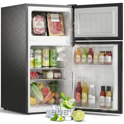 HOMCOM 88L Under Counter Fridge Freezer with 5-Setting Thermostat