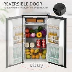 HOMCOM 91L Freestanding Under Counter Fridge Black