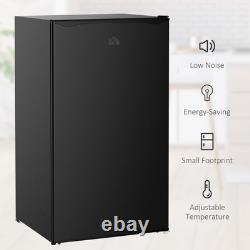 HOMCOM 91L Freestanding Under Counter Fridge Black