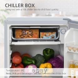 HOMCOM 91L Freestanding Under Counter Fridge Grey