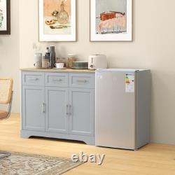 HOMCOM 91L Freestanding Under Counter Fridge Grey