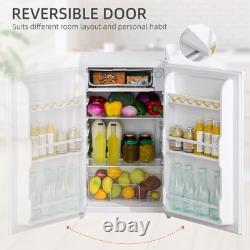 HOMCOM 91L Under Counter Fridge Good Housekeeping Institute Approved White