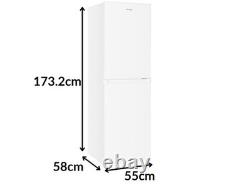 HYE 50/50 Fridge Freezer 55cm Freestanding 248 Litre Tall Refurb A (Read)