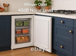 HYE Under Counter Freezer 60 Litre Freestanding 48cm Reversible Door White