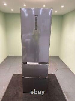 Haier 3 Door Fridge Freezer Series 3 No Frost 348 Litres Platinum HCTR3619FNMG