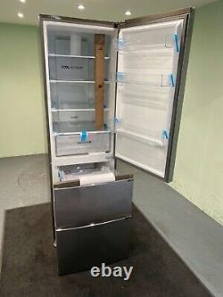 Haier 3 Door Fridge Freezer Series 3 No Frost 348 Litres Platinum HCTR3619FNMG
