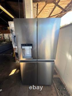 Haier 4 Door Fridge Freezer With Ice & Water PLATINUM INOX