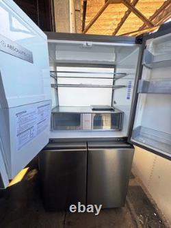 Haier 4 Door Fridge Freezer With Ice & Water PLATINUM INOX