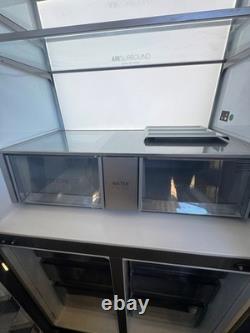 Haier 4 Door Fridge Freezer With Ice & Water PLATINUM INOX