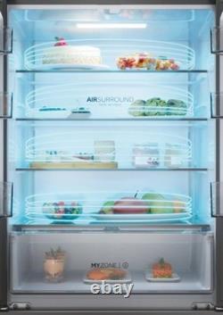 Haier 70cm 60/40 Total No Frost Fridge Freezer Dark Inox HFR3718ENMD