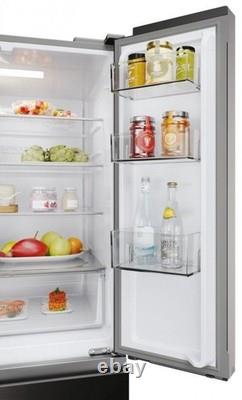 Haier 70cm 60/40 Total No Frost Fridge Freezer Dark Inox HFR3718ENMD