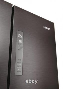 Haier 70cm 60/40 Total No Frost Fridge Freezer Dark Inox HFR3718ENMD