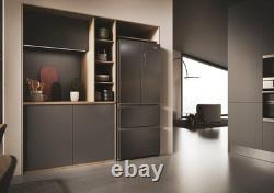Haier 70cm 60/40 Total No Frost Fridge Freezer Dark Inox HFR3718ENMD