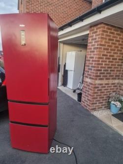 Haier A2FE635CRJ- No Frost/Fridge Freezer/Red/Reversibl door/Clean condition