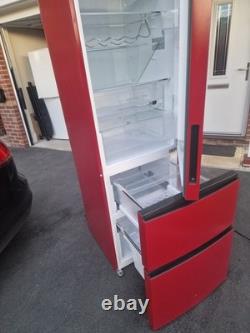 Haier A2FE635CRJ- No Frost/Fridge Freezer/Red/Reversibl door/Clean condition