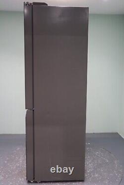 Haier American Fridge Freezer 4 Door Cube KMI Glass Finish Silver HTF-540DGG7