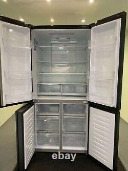 Haier American Fridge Freezer 4 door Switch Zone No Frost HTF-610DSN7 Graphite