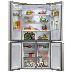 Haier American Fridge Freezer HTF-540DP7 Graded 90cm Cube St/Steel 4 Door(H-191)