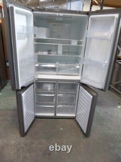 Haier American Fridge Freezer HTF-610DM7 Graded Stainless Steel 4 Door (H-156)