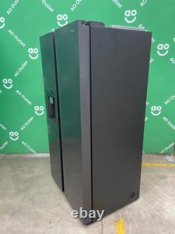 Haier American Fridge Freezer Plumbed Black E Rated HSW59F18EIPT #LF109991