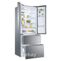 Haier FD 70cm wide Series 5 446L Multi Door Fridge Freezer Platinum Inox