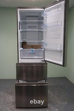 Haier Fridge Freezer 3D 60 Series 3 F class 3 Doors Platinum Inox HTR3619FNMP