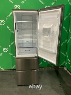Haier Fridge Freezer 60/40 Platinum Inox F Rated HTR3619FWMP #LF87866