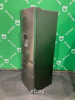 Haier Fridge Freezer 60/40 Platinum Inox F Rated HTR3619FWMP #LF87866