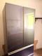 Haier Hb18fgsaaa American Fridge Freezer In Titanium Glass Immaculate