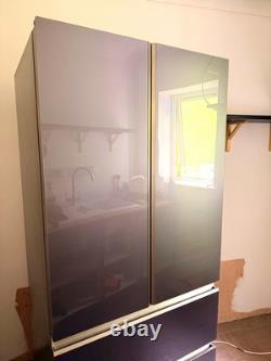 Haier HB18FGSAAA American Fridge Freezer in Titanium Glass Immaculate