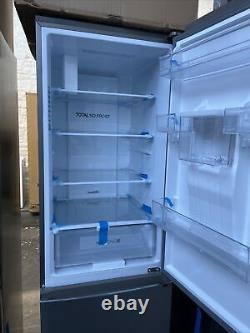 Haier HETR3619FWMG 60cm wide TOTAL FROST FREE Fridge Freezer Gloss St/Steel