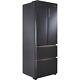 Haier Hfr5719enpb 70cm Frost Free American Fridge Freezer Slate Black E Rated