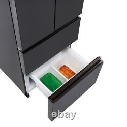 Haier HFR5719ENPB 70cm Frost Free American Fridge Freezer Slate Black E Rated