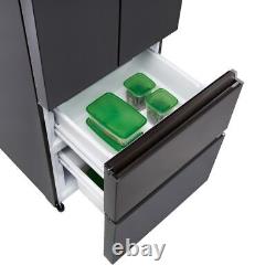 Haier HFR5719ENPB 70cm Frost Free American Fridge Freezer Slate Black E Rated