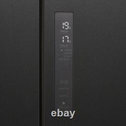 Haier HFR5719ENPB 70cm Frost Free American Fridge Freezer Slate Black E Rated