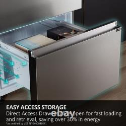 Haier HFR79F19EFGK FD 90 Series 7 91cm Frost Free American Fridge Freezer