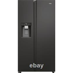 Haier HSW59F18EIPT 91cm Frost Free American Fridge Freezer Black E Rated