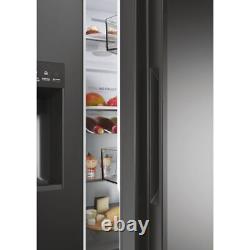 Haier HSW59F18EIPT 91cm Frost Free American Fridge Freezer Black E Rated